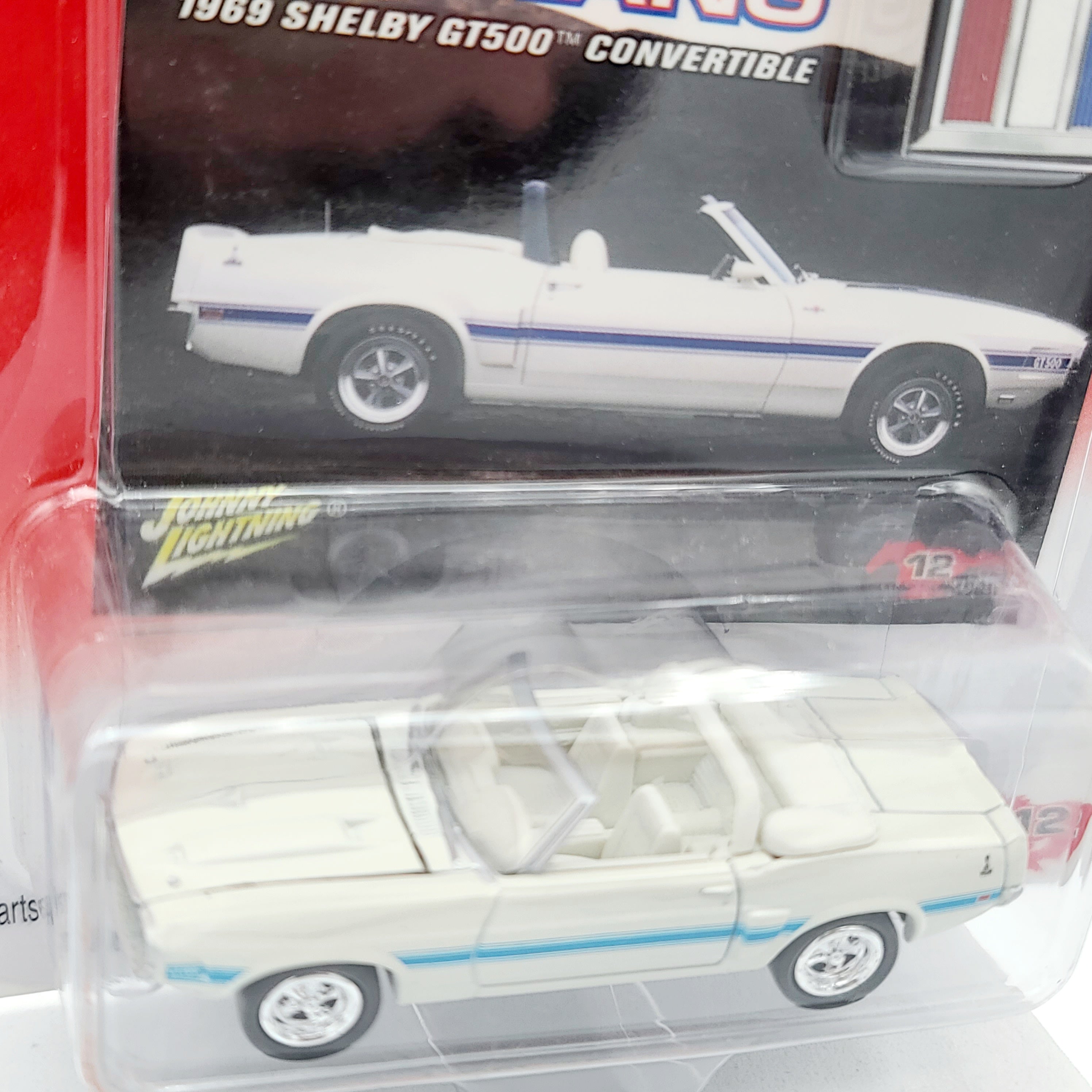 Johnny Lightning '69 Ford Mustang Shelby GT500 Convertible - 1:64 (2003 Mustang Series Release 3)